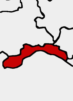 Cartina della Liguria